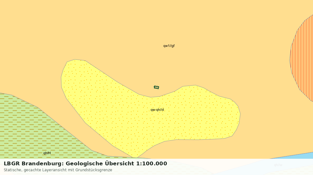 Statische Kartenansicht: LBGR Brandenburg: Geologische Übersicht 1:100.000