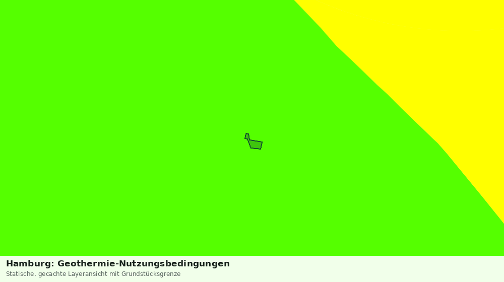 Statische Kartenansicht: Hamburg: Geothermie-Nutzungsbedingungen
