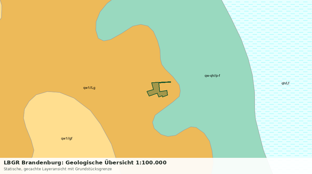 Statische Kartenansicht: LBGR Brandenburg: Geologische Übersicht 1:100.000