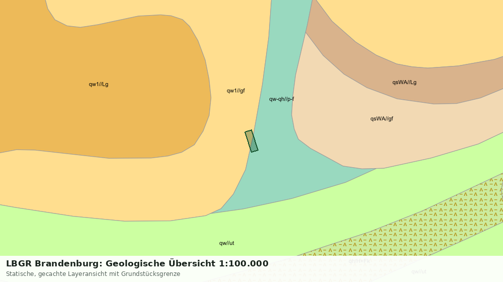 Statische Kartenansicht: LBGR Brandenburg: Geologische Übersicht 1:100.000