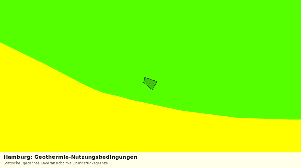 Statische Kartenansicht: Hamburg: Geothermie-Nutzungsbedingungen