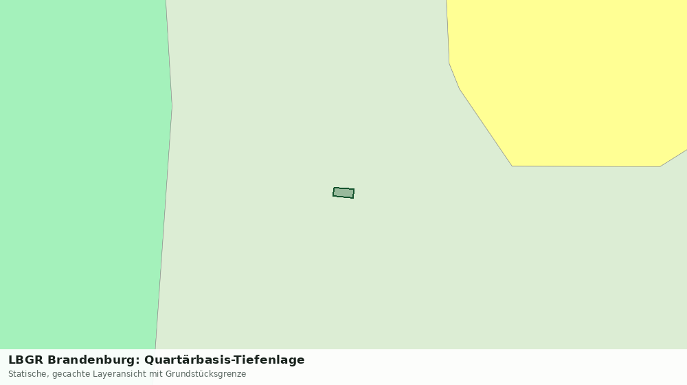Statische Kartenansicht: LBGR Brandenburg: Quartärbasis-Tiefenlage