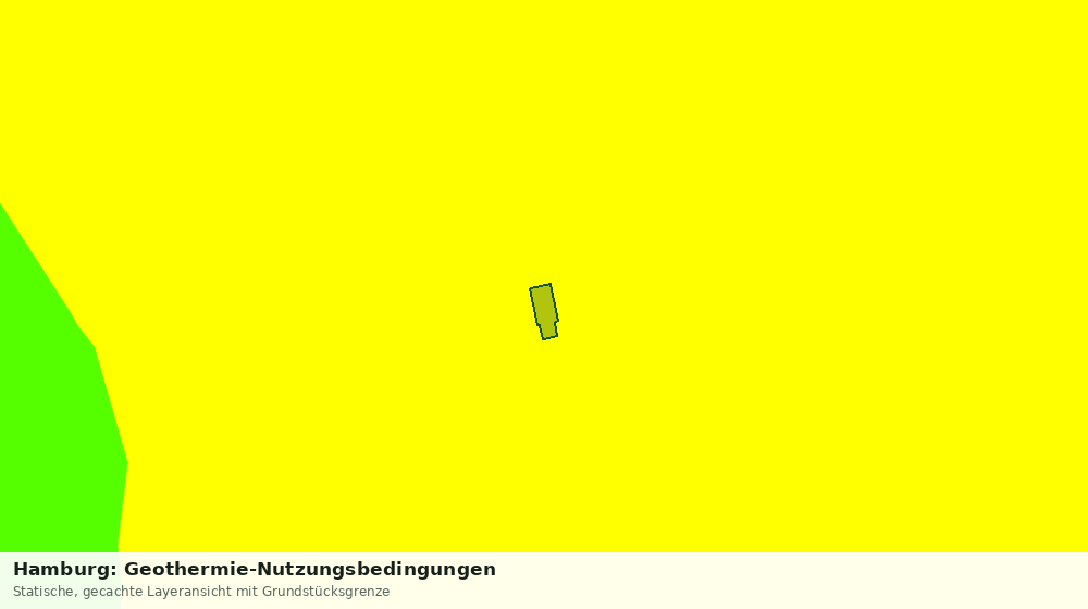 Statische Kartenansicht: Hamburg: Geothermie-Nutzungsbedingungen