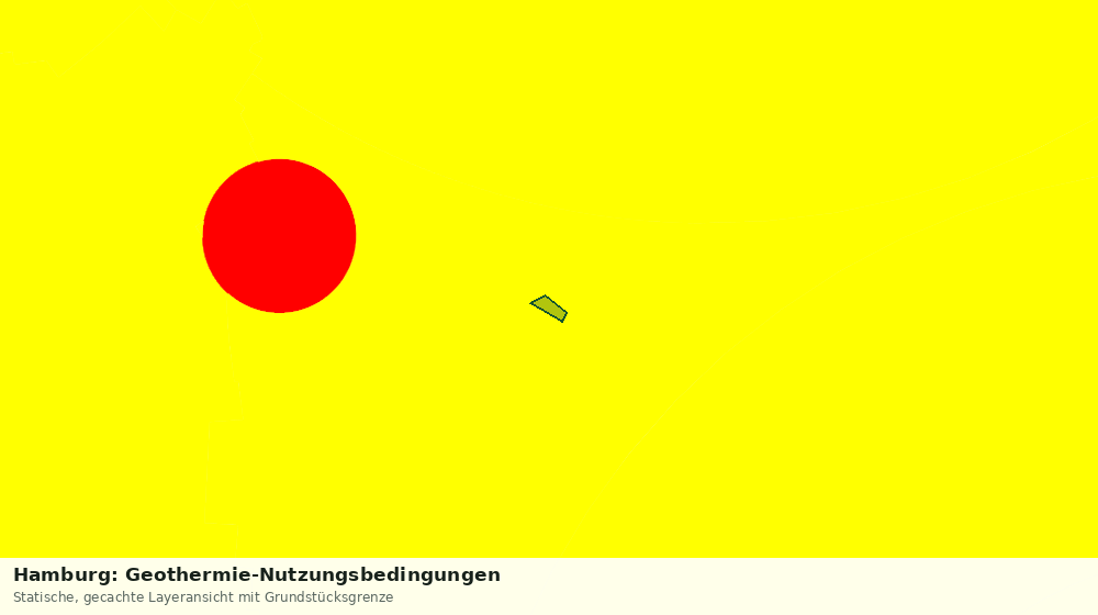 Statische Kartenansicht: Hamburg: Geothermie-Nutzungsbedingungen