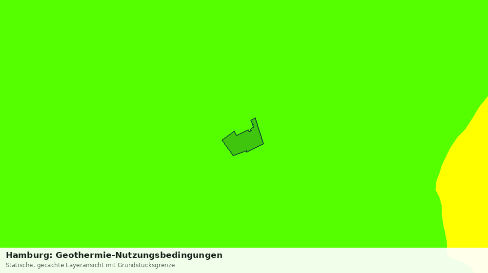 Statische Kartenansicht: Hamburg: Geothermie-Nutzungsbedingungen