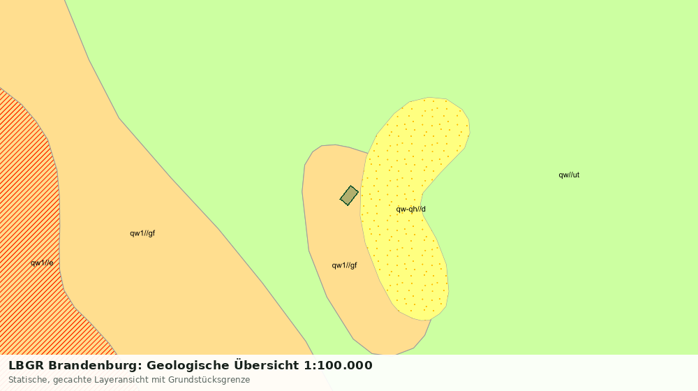 Statische Kartenansicht: LBGR Brandenburg: Geologische Übersicht 1:100.000