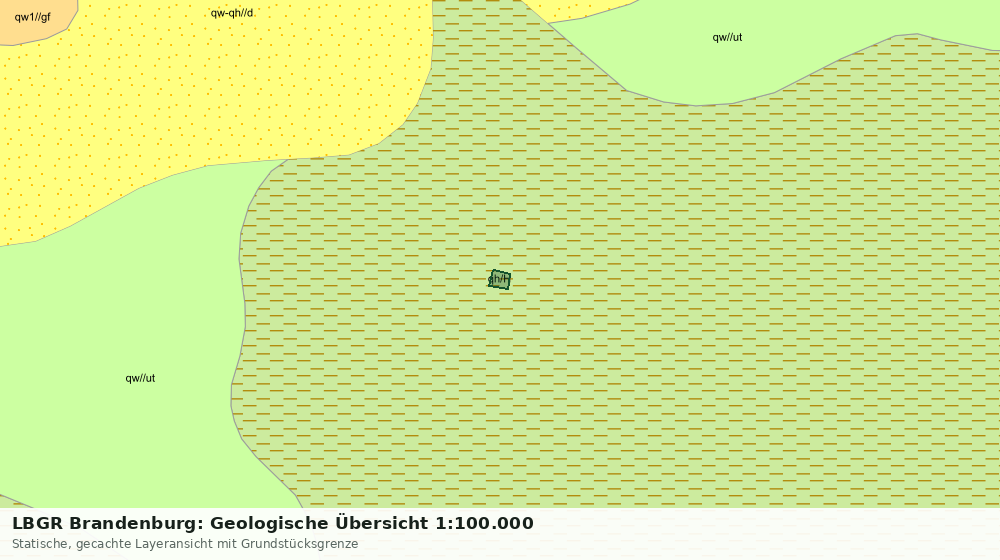 Statische Kartenansicht: LBGR Brandenburg: Geologische Übersicht 1:100.000