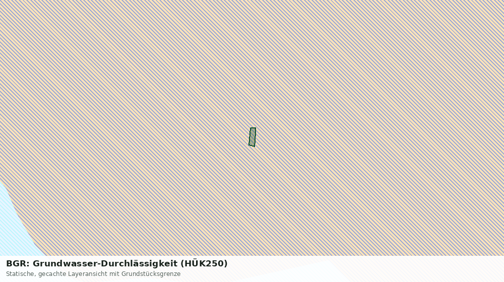 Statische Kartenansicht: BGR: Grundwasser-Durchlässigkeit (HÜK250)