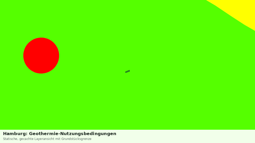 Statische Kartenansicht: Hamburg: Geothermie-Nutzungsbedingungen