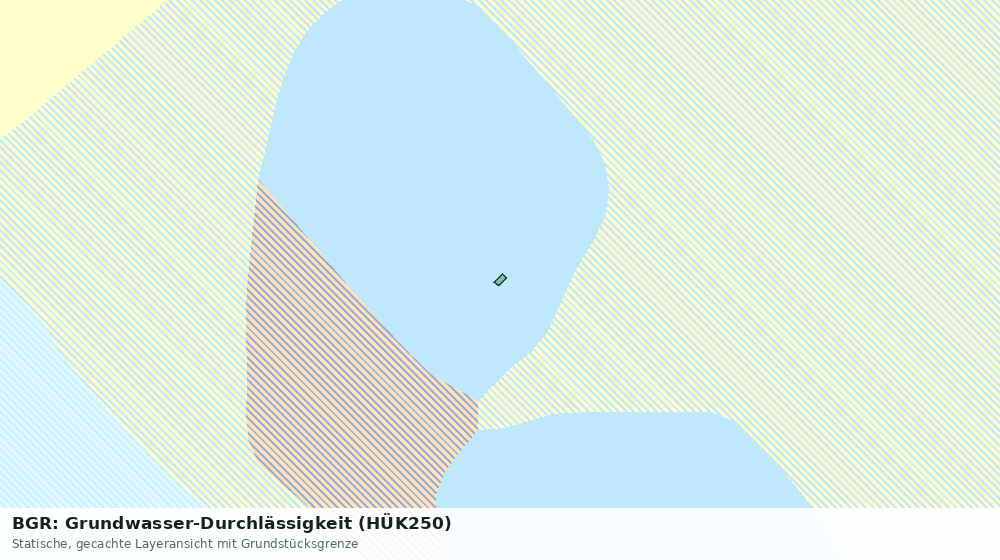 Statische Kartenansicht: BGR: Grundwasser-Durchlässigkeit (HÜK250)