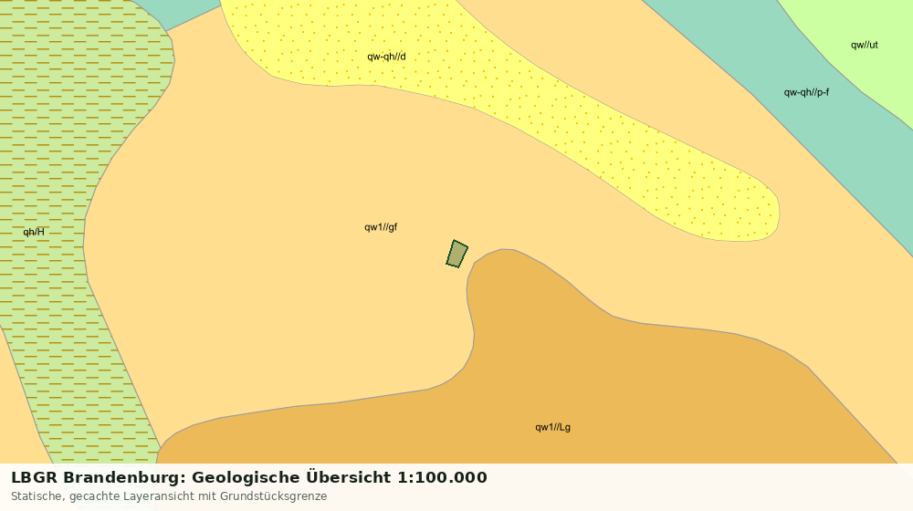 Statische Kartenansicht: LBGR Brandenburg: Geologische Übersicht 1:100.000