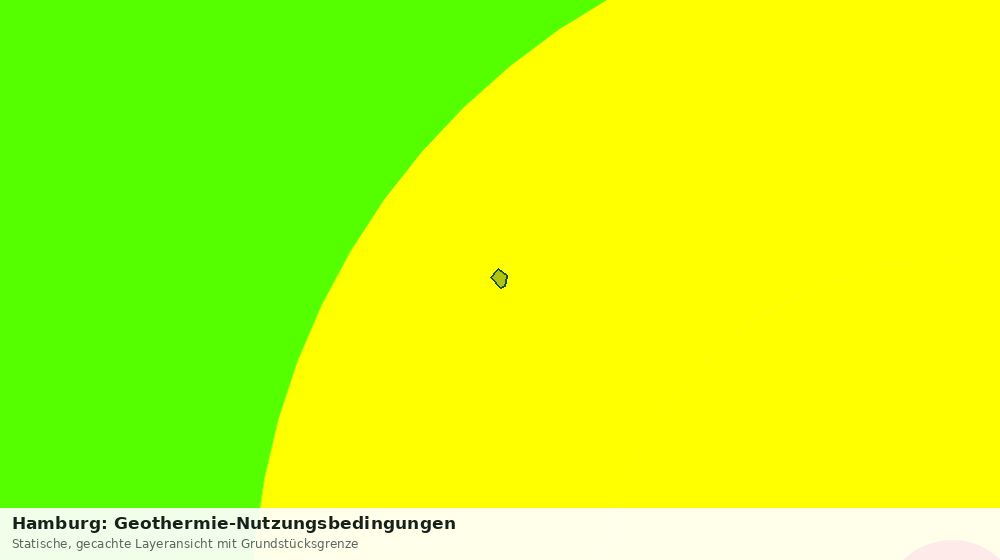 Statische Kartenansicht: Hamburg: Geothermie-Nutzungsbedingungen
