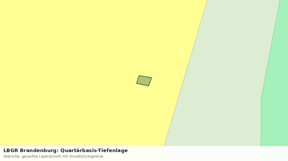 Statische Kartenansicht: LBGR Brandenburg: Quartärbasis-Tiefenlage