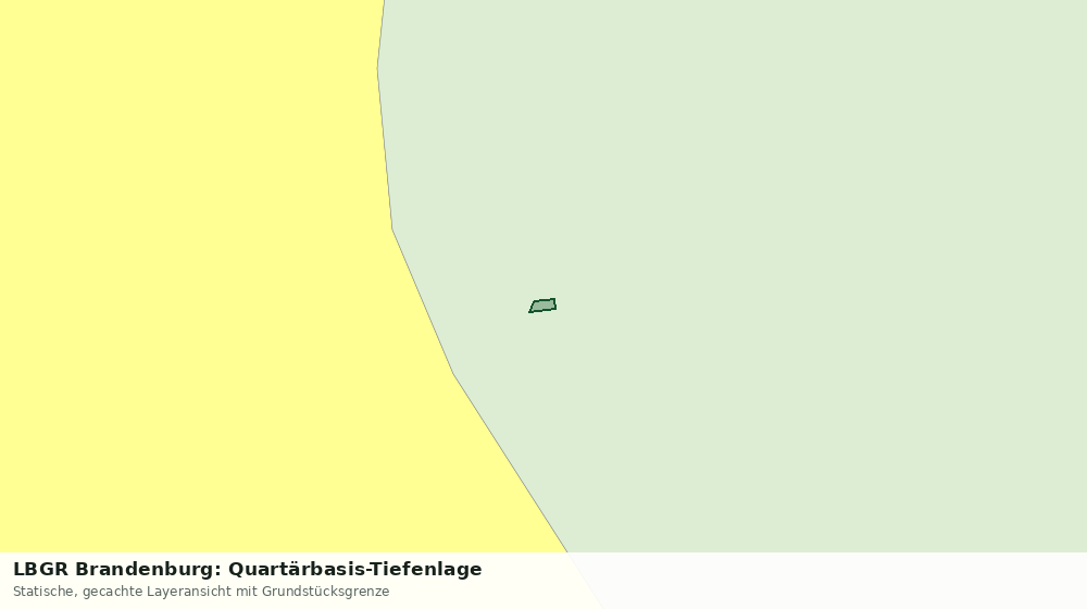 Statische Kartenansicht: LBGR Brandenburg: Quartärbasis-Tiefenlage
