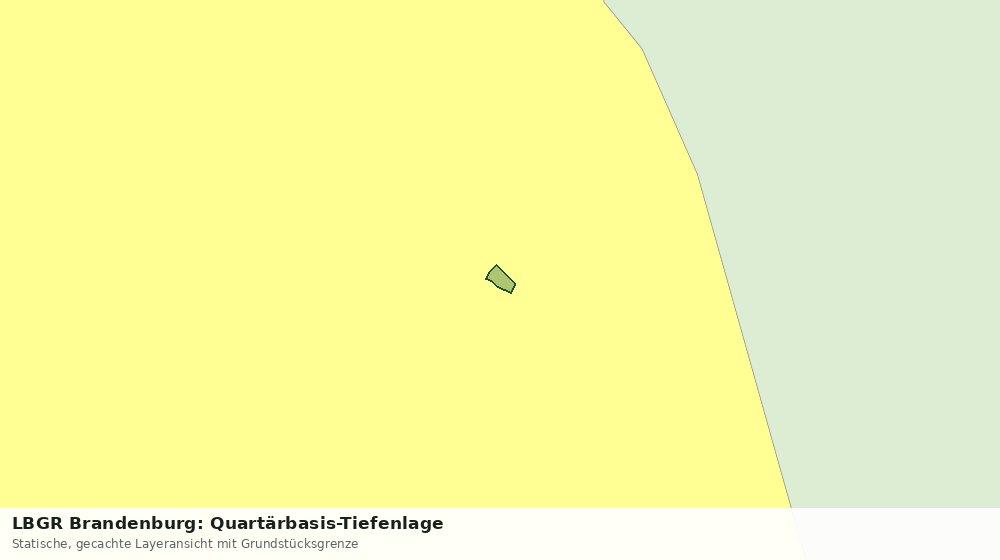 Statische Kartenansicht: LBGR Brandenburg: Quartärbasis-Tiefenlage