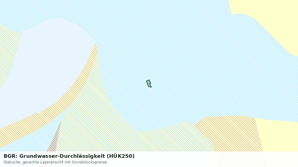 Statische Kartenansicht: BGR: Grundwasser-Durchlässigkeit (HÜK250)