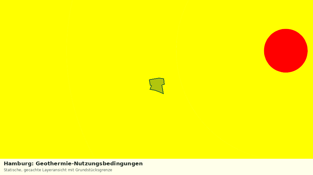 Statische Kartenansicht: Hamburg: Geothermie-Nutzungsbedingungen