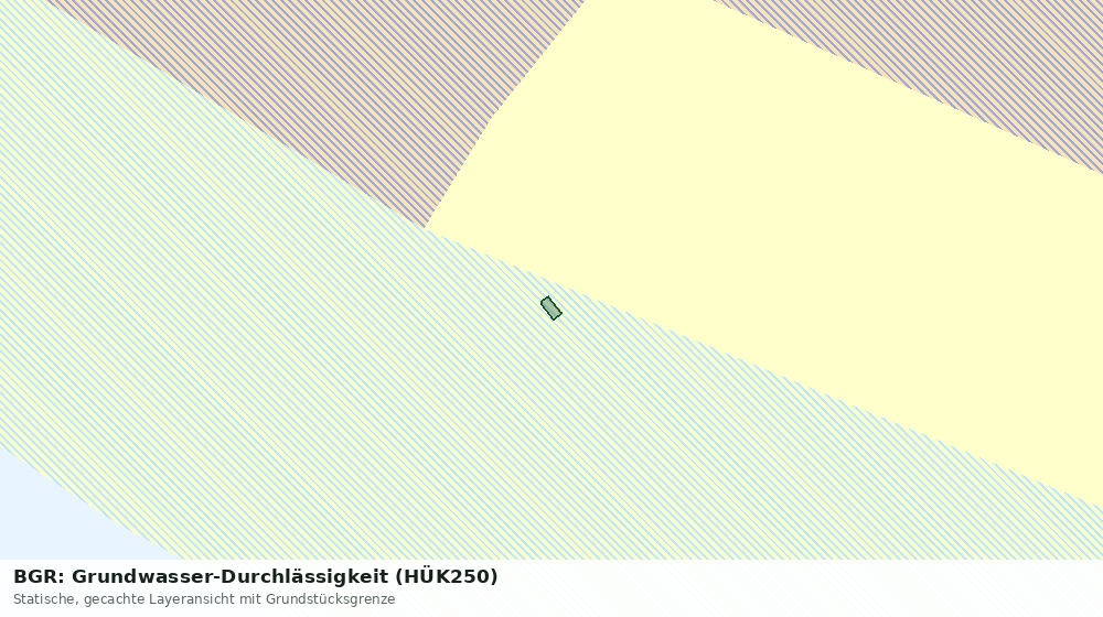 Statische Kartenansicht: BGR: Grundwasser-Durchlässigkeit (HÜK250)