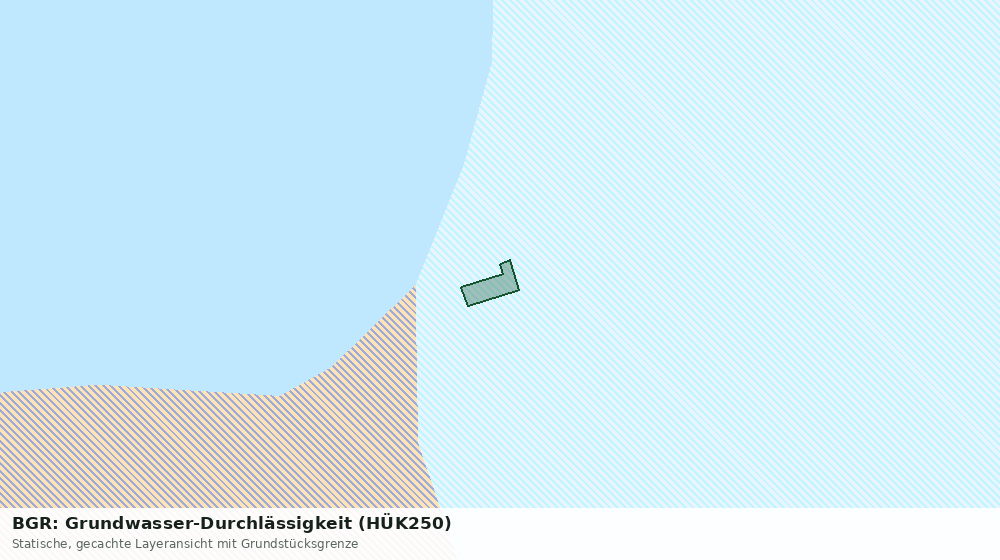 Statische Kartenansicht: BGR: Grundwasser-Durchlässigkeit (HÜK250)