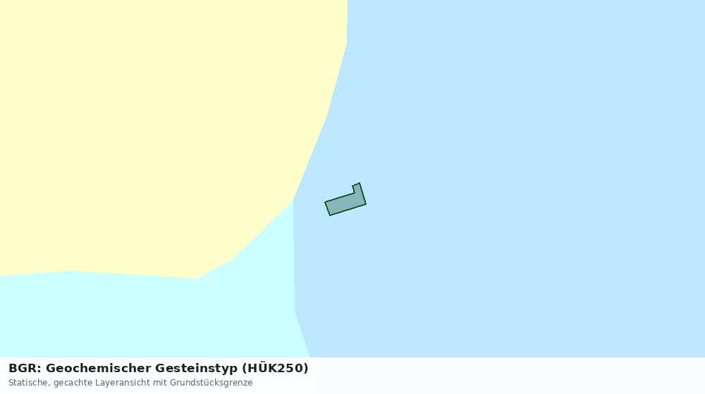 Statische Kartenansicht: BGR: Geochemischer Gesteinstyp (HÜK250)