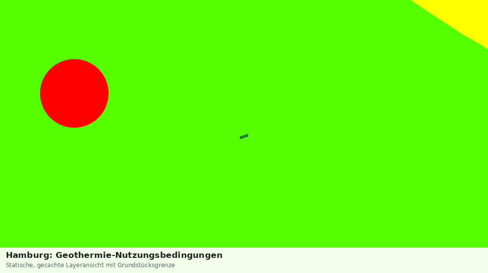 Statische Kartenansicht: Hamburg: Geothermie-Nutzungsbedingungen
