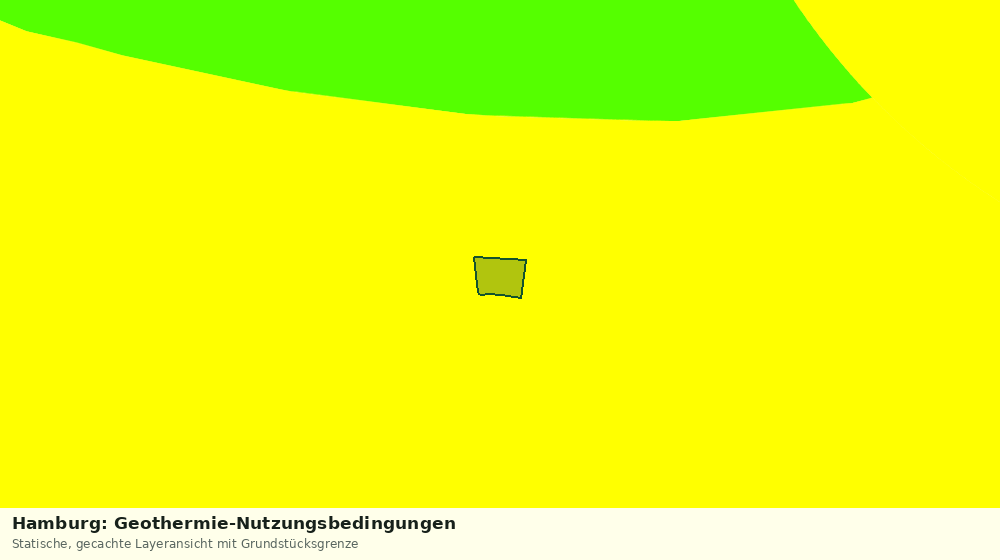 Statische Kartenansicht: Hamburg: Geothermie-Nutzungsbedingungen