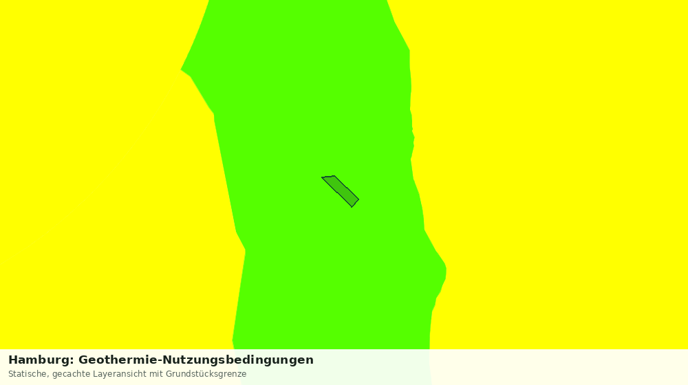 Statische Kartenansicht: Hamburg: Geothermie-Nutzungsbedingungen
