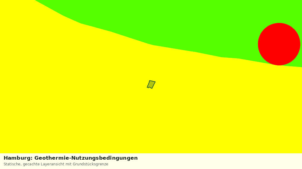 Statische Kartenansicht: Hamburg: Geothermie-Nutzungsbedingungen