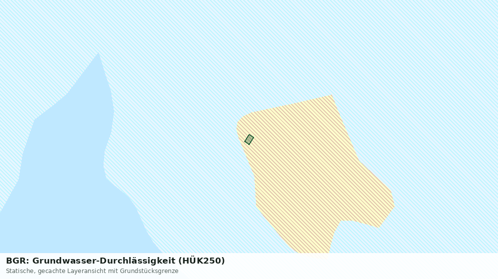 Statische Kartenansicht: BGR: Grundwasser-Durchlässigkeit (HÜK250)