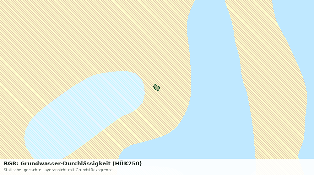 Statische Kartenansicht: BGR: Grundwasser-Durchlässigkeit (HÜK250)