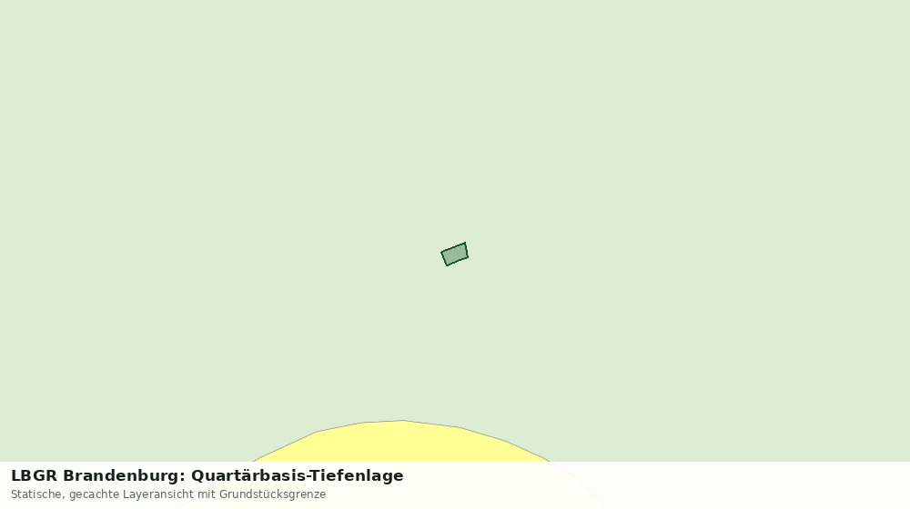 Statische Kartenansicht: LBGR Brandenburg: Quartärbasis-Tiefenlage