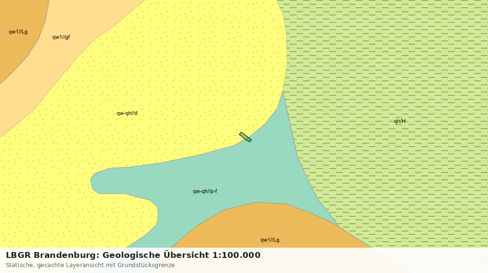 Statische Kartenansicht: LBGR Brandenburg: Geologische Übersicht 1:100.000