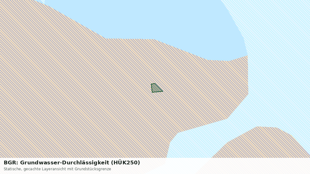 Statische Kartenansicht: BGR: Grundwasser-Durchlässigkeit (HÜK250)