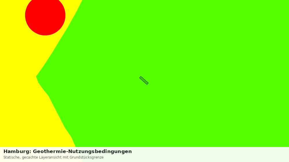 Statische Kartenansicht: Hamburg: Geothermie-Nutzungsbedingungen