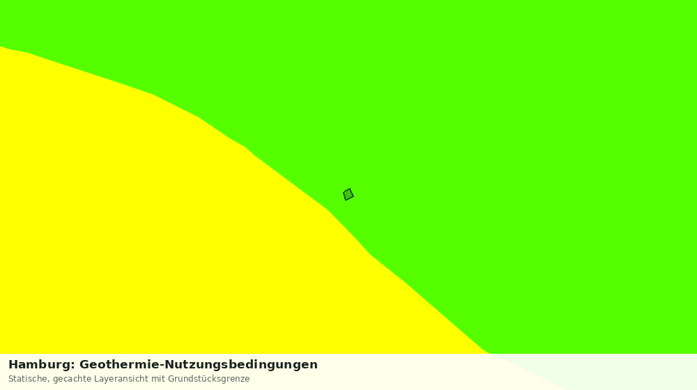 Statische Kartenansicht: Hamburg: Geothermie-Nutzungsbedingungen