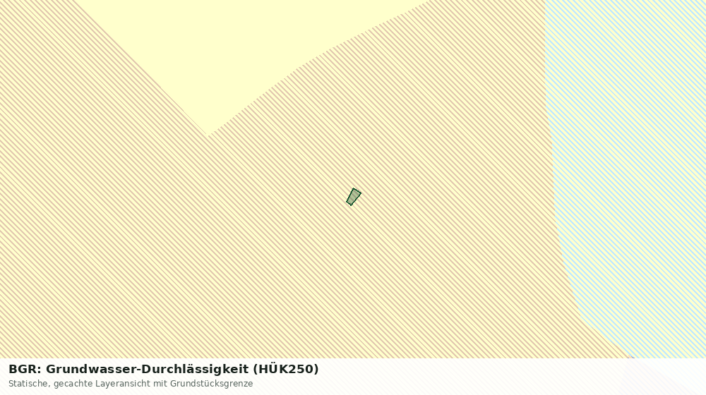 Statische Kartenansicht: BGR: Grundwasser-Durchlässigkeit (HÜK250)