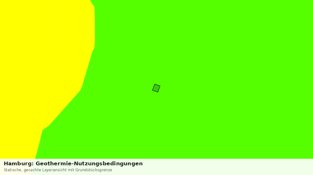 Statische Kartenansicht: Hamburg: Geothermie-Nutzungsbedingungen