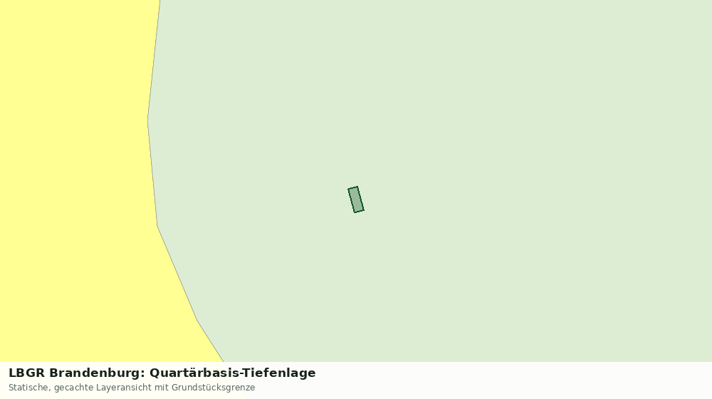 Statische Kartenansicht: LBGR Brandenburg: Quartärbasis-Tiefenlage