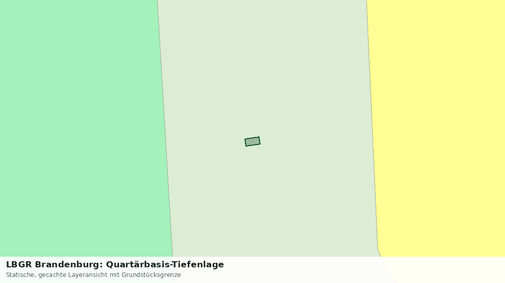 Statische Kartenansicht: LBGR Brandenburg: Quartärbasis-Tiefenlage