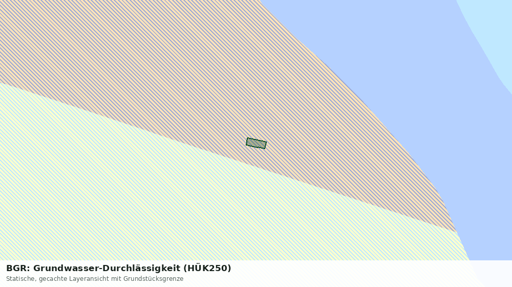 Statische Kartenansicht: BGR: Grundwasser-Durchlässigkeit (HÜK250)