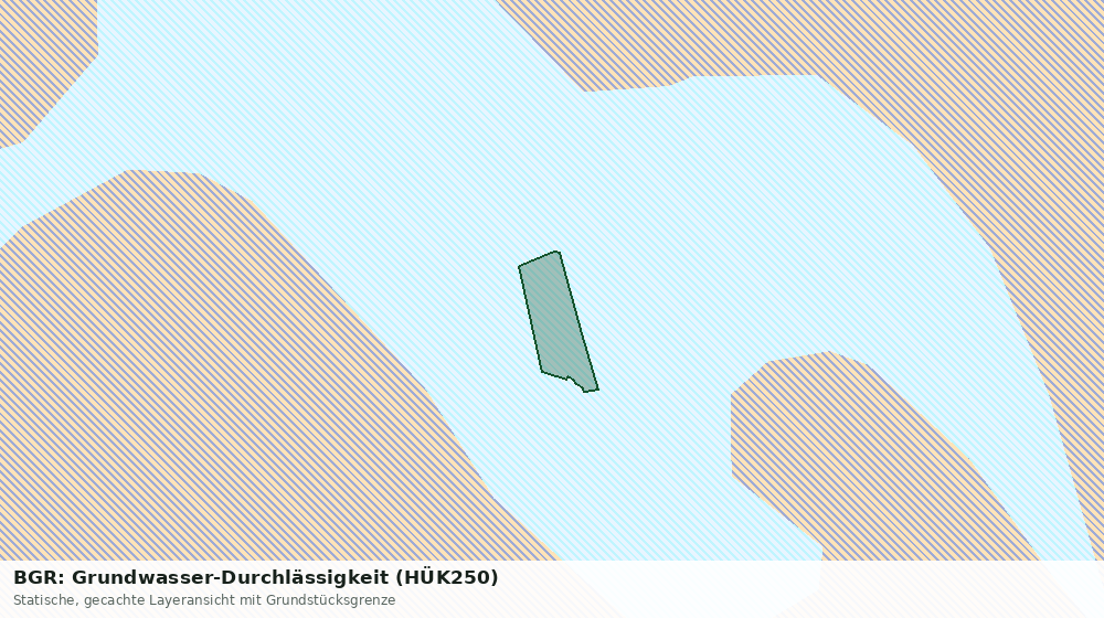 Statische Kartenansicht: BGR: Grundwasser-Durchlässigkeit (HÜK250)