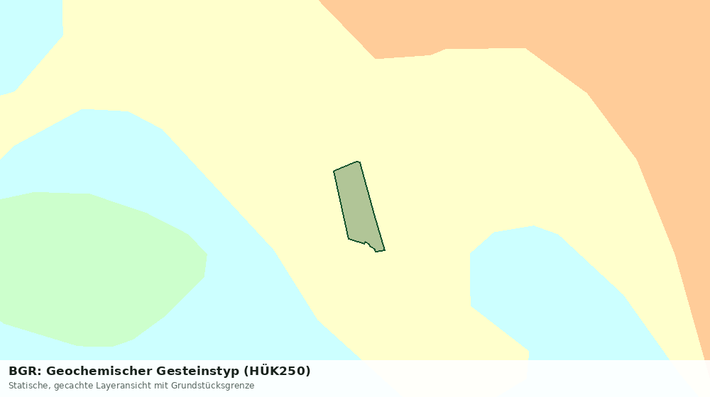 Statische Kartenansicht: BGR: Geochemischer Gesteinstyp (HÜK250)