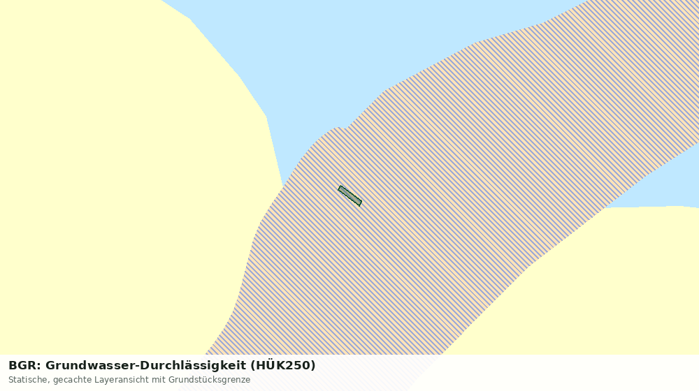 Statische Kartenansicht: BGR: Grundwasser-Durchlässigkeit (HÜK250)