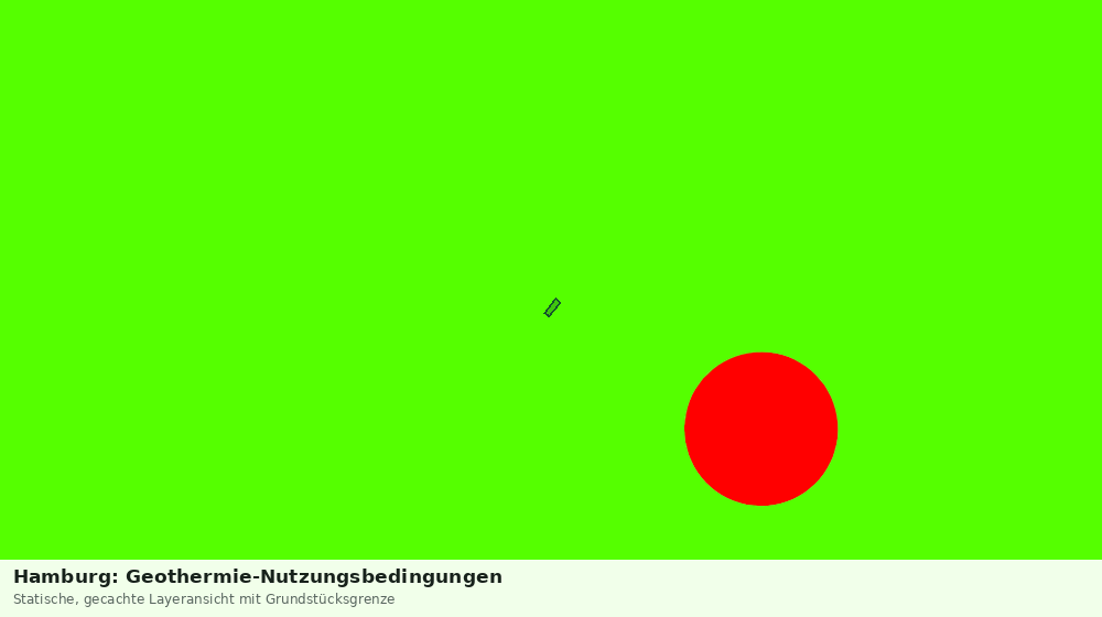 Statische Kartenansicht: Hamburg: Geothermie-Nutzungsbedingungen
