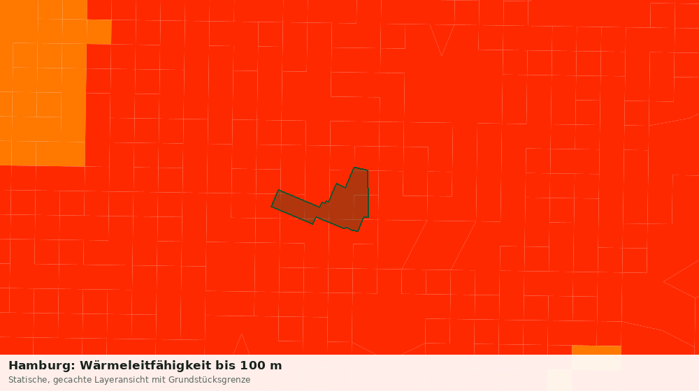 Statische Kartenansicht: Hamburg: Wärmeleitfähigkeit bis 100 m