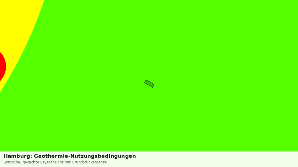 Statische Kartenansicht: Hamburg: Geothermie-Nutzungsbedingungen