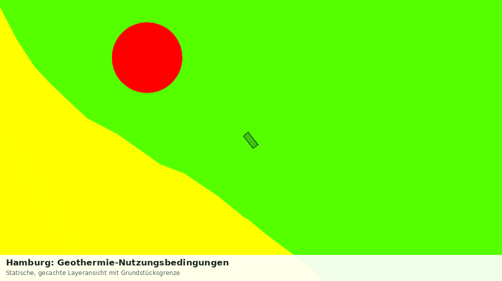 Statische Kartenansicht: Hamburg: Geothermie-Nutzungsbedingungen