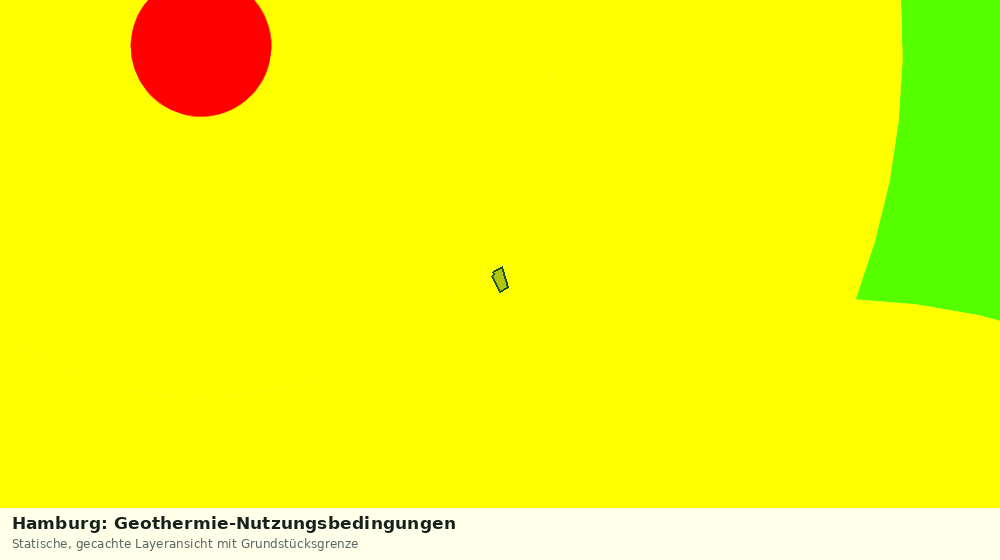 Statische Kartenansicht: Hamburg: Geothermie-Nutzungsbedingungen