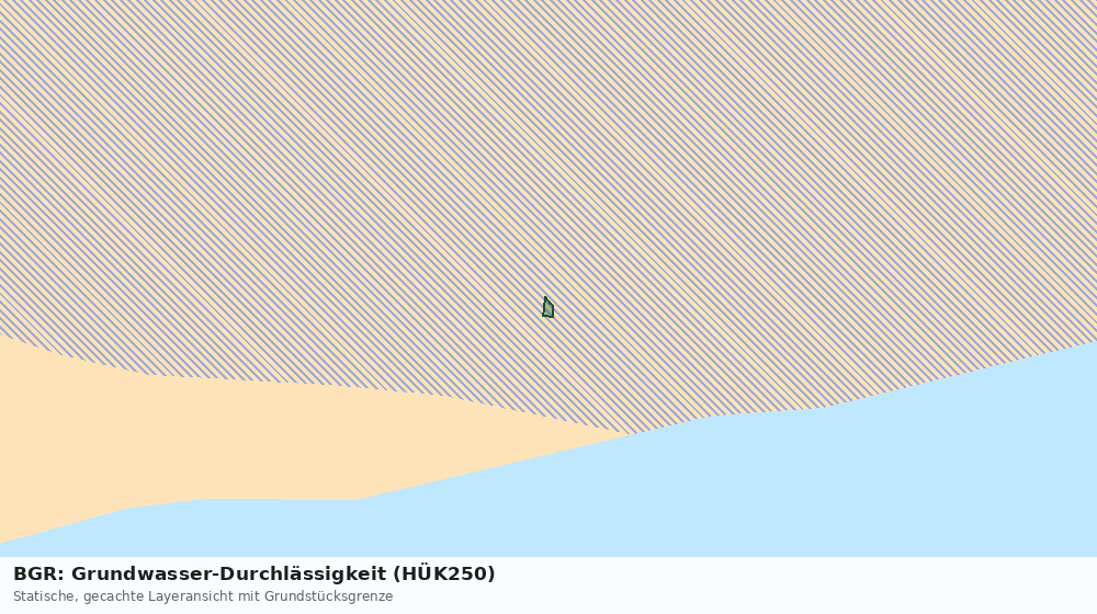 Statische Kartenansicht: BGR: Grundwasser-Durchlässigkeit (HÜK250)