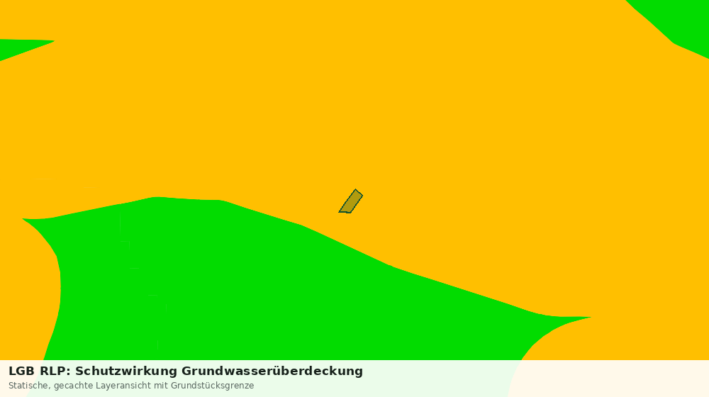 Statische Kartenansicht: LGB RLP: Schutzwirkung Grundwasserüberdeckung